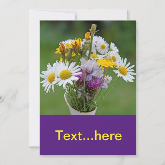 Uitnodigingskaart Trouwfeest Sjabloon Kaart (Voorkant)