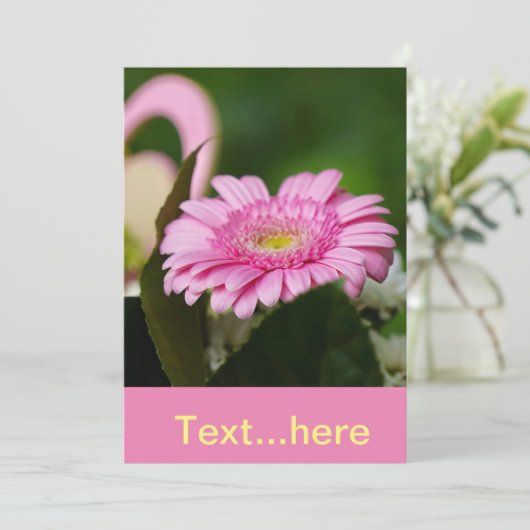 Uitnodigingskaart Trouwfeest Sjabloon Kaart (Staand voorkant)