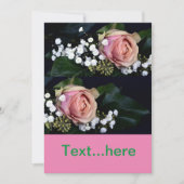 Uitnodigingskaart Trouwfeest Sjabloon Kaart (Voorkant)