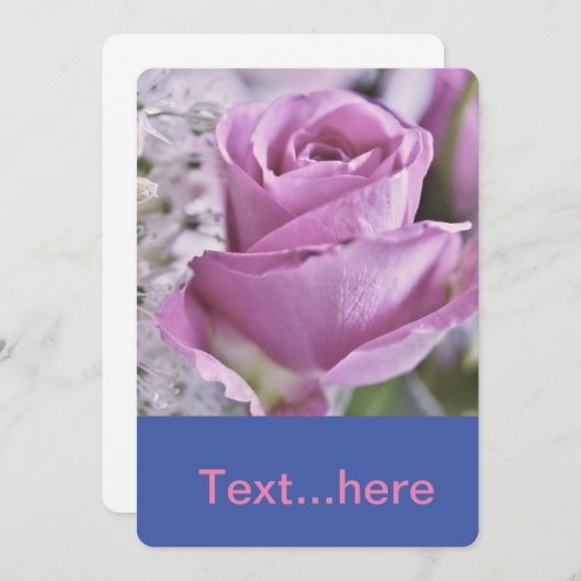 Uitnodigingskaart Trouwfeest Sjabloon Kaart (Voorkant / Achterkant)