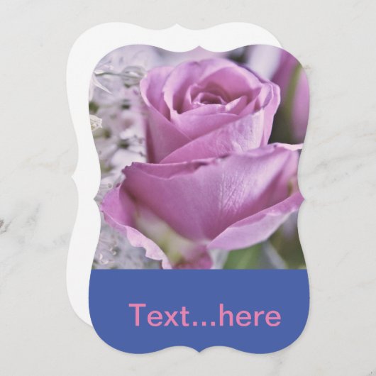 Uitnodigingskaart Trouwfeest Sjabloon Kaart (Voorkant / Achterkant)