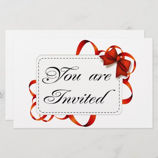 Uitnodigingskaart >> U bent uitgenodigd Briefpapier (Voorkant / Achterkant)