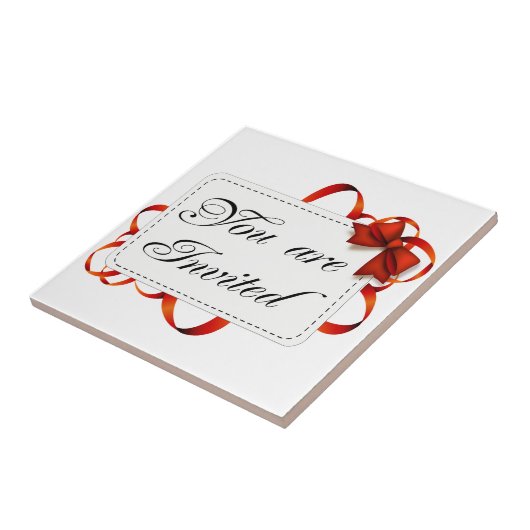 Uitnodigingskaart >> U bent uitgenodigd Tegeltje (Zijkant)