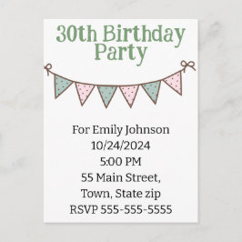 Uitnodigingskaart Uitnodiging Briefkaart