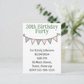 Uitnodigingskaart Uitnodiging Briefkaart (Staand voorkant)