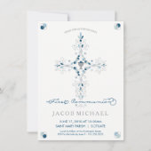 Uitnodigingskaart van de eerste Heilige Communie Kaart (Voorkant)