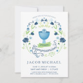 Uitnodigingskaart van de eerste Heilige Communie Kaart (Voorkant)