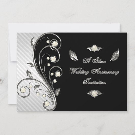 Uitnodigingskaart voor 25-jarig huwelijksjubileum kaart (Voorkant)