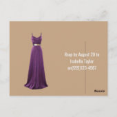 Uitnodigingskaart voor 40e verjaardag  briefkaart (Achterkant)