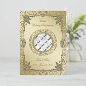 Uitnodigingskaart voor 50-jarig huwelijksjubileum  kaart (Staand voorkant)