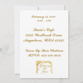 Uitnodigingskaart voor 50-jarig jubileumfeest kaart (Achterkant)