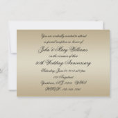 Uitnodigingskaart voor 50ste trouwdag kaart (Achterkant)