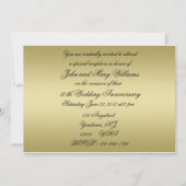 Uitnodigingskaart voor 50ste trouwjubileum kaart (Achterkant)