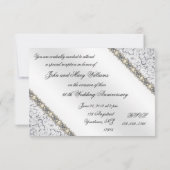 Uitnodigingskaart voor 60-jarig huwelijksjubileum kaart (Achterkant)