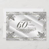 Uitnodigingskaart voor 60-jarig huwelijksjubileum kaart (Voorkant)