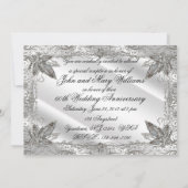 Uitnodigingskaart voor 60-jarig huwelijksjubileum kaart (Achterkant)