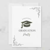 uitnodigingskaart voor afstuderen kaart (Achterkant)