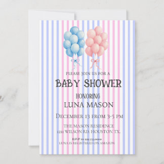 Uitnodigingskaart voor baby shower kaart