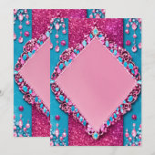 uitnodigingskaart voor baby shower kaart (Voorkant / Achterkant)