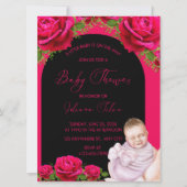 Uitnodigingskaart voor babyshower (Achterkant)