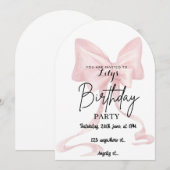 Uitnodigingskaart voor boog kaart (Voorkant / Achterkant)