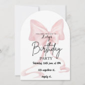 Uitnodigingskaart voor boog kaart (Voorkant)