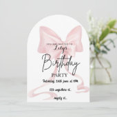 Uitnodigingskaart voor boog kaart (Staand voorkant)