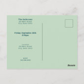 Uitnodigingskaart voor bordspelletjesfeestje briefkaart (Achterkant)