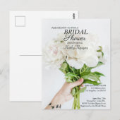 Uitnodigingskaart voor bruidsfeest  briefkaart (Voorkant / Achterkant)