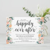 Uitnodigingskaart voor bruidsontbijt na het huweli kaart (Staand voorkant)