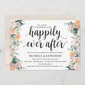 Uitnodigingskaart voor bruidsontbijt na het huweli kaart (Voorkant / Achterkant)