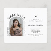 Uitnodigingskaart voor budgetfotograduatie flyer (Voorkant)