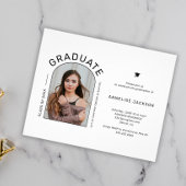 Uitnodigingskaart voor budgetfotograduatie flyer