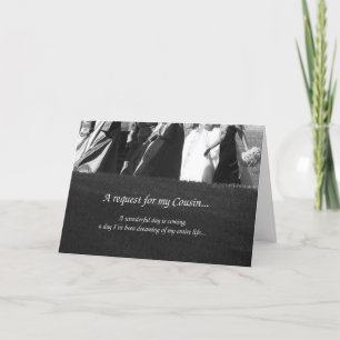 Uitnodigingskaart voor Cousin Matron of Honor