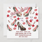 Uitnodigingskaart voor de opening van schoonheidss kaart (Achterkant)