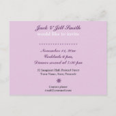 Uitnodigingskaart voor dinerfeest uitnodiging briefkaart (Achterkant)