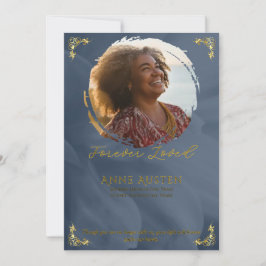Uitnodigingskaart voor een begrafenis save the date