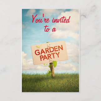 Uitnodigingskaart voor een Garden Party Kaart