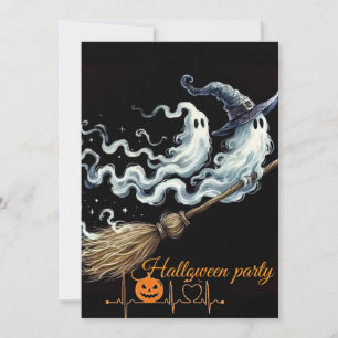 Uitnodigingskaart voor een Halloween-feestje 🎃 Kaart