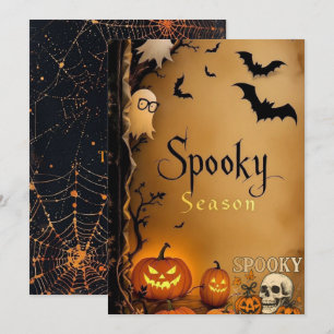 Uitnodigingskaart voor een Halloween-feestje 🎃 Kaart