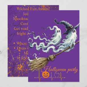 Uitnodigingskaart voor een Halloween-feestje 🎃 Kaart