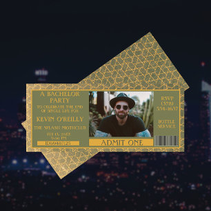Uitnodigingskaart voor een vrijgezellenfeest voor  kaart