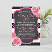 Uitnodigingskaart voor elastische moeders kaart (Staand voorkant)