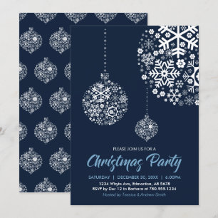 Uitnodigingskaart voor feest / kerstfeest kaart