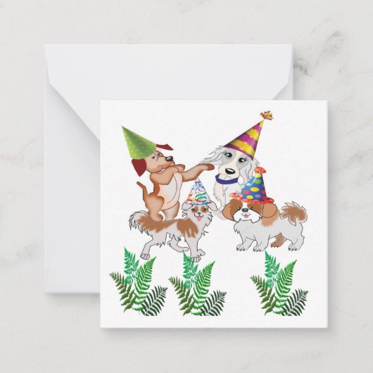 Uitnodigingskaart voor feestje notitiekaartje (Voorkant)