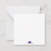 Uitnodigingskaart voor feestje notitiekaartje (Achterkant)