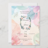 Uitnodigingskaart voor flats save the date (Voorkant)
