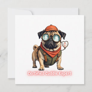 Uitnodigingskaart voor Gecertificeerd Knuffel Expe Kaart