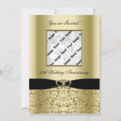 Uitnodigingskaart voor gouden huwelijksjubileum me kaart (Voorkant)