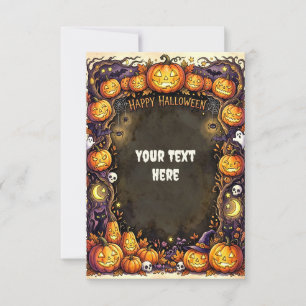 Uitnodigingskaart voor Halloween 2026 #8 Kaart